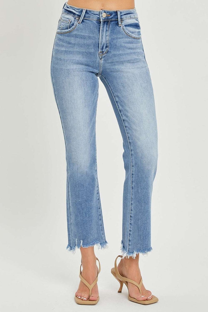 RISEN Full Size Frayed Hem Cropped Straight JeansElevate your casual wardrobe with our stylish RISEN Full Size Frayed Hem Cropped Straight Jeans. Designed with comfort and flair in mind, these jeans are perfect forBottomsTrendsiKlondike Creek Unique BoutiqueRISEN Full Size Frayed Hem Cropped Straight Jeans