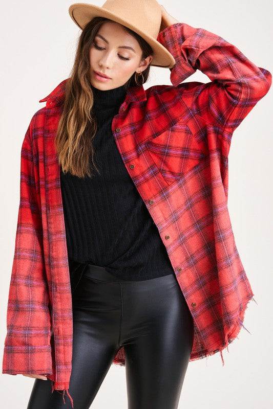 Kayla ShirtGive your outfit a classically cool finish with our Kayla wash long sleeve button up shirt for the ultimate vintage look. It will quickly become your new go-to pieceLa MielKlondike Creek Unique BoutiqueKayla Shirt