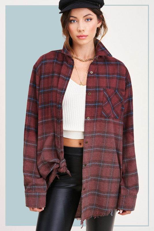 Kayla ShirtGive your outfit a classically cool finish with our Kayla wash long sleeve button up shirt for the ultimate vintage look. It will quickly become your new go-to pieceLa MielKlondike Creek Unique BoutiqueKayla Shirt