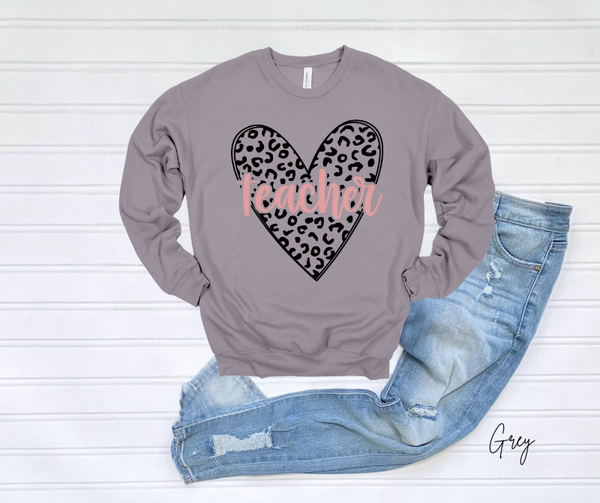 Teacher Heart Sweatshirt