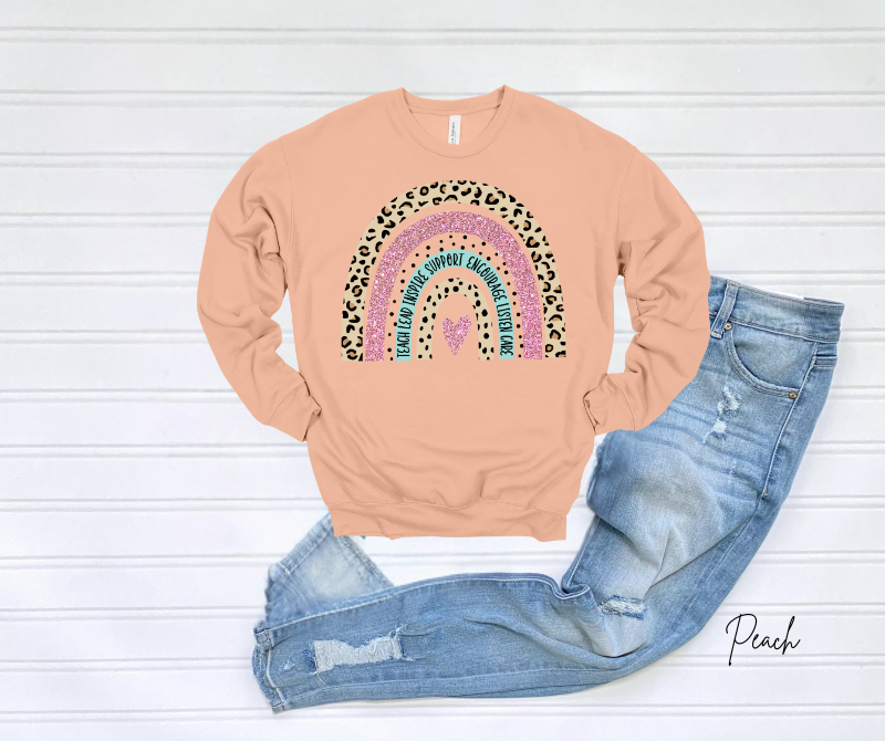 Teacher Rainbow Sweatshirt