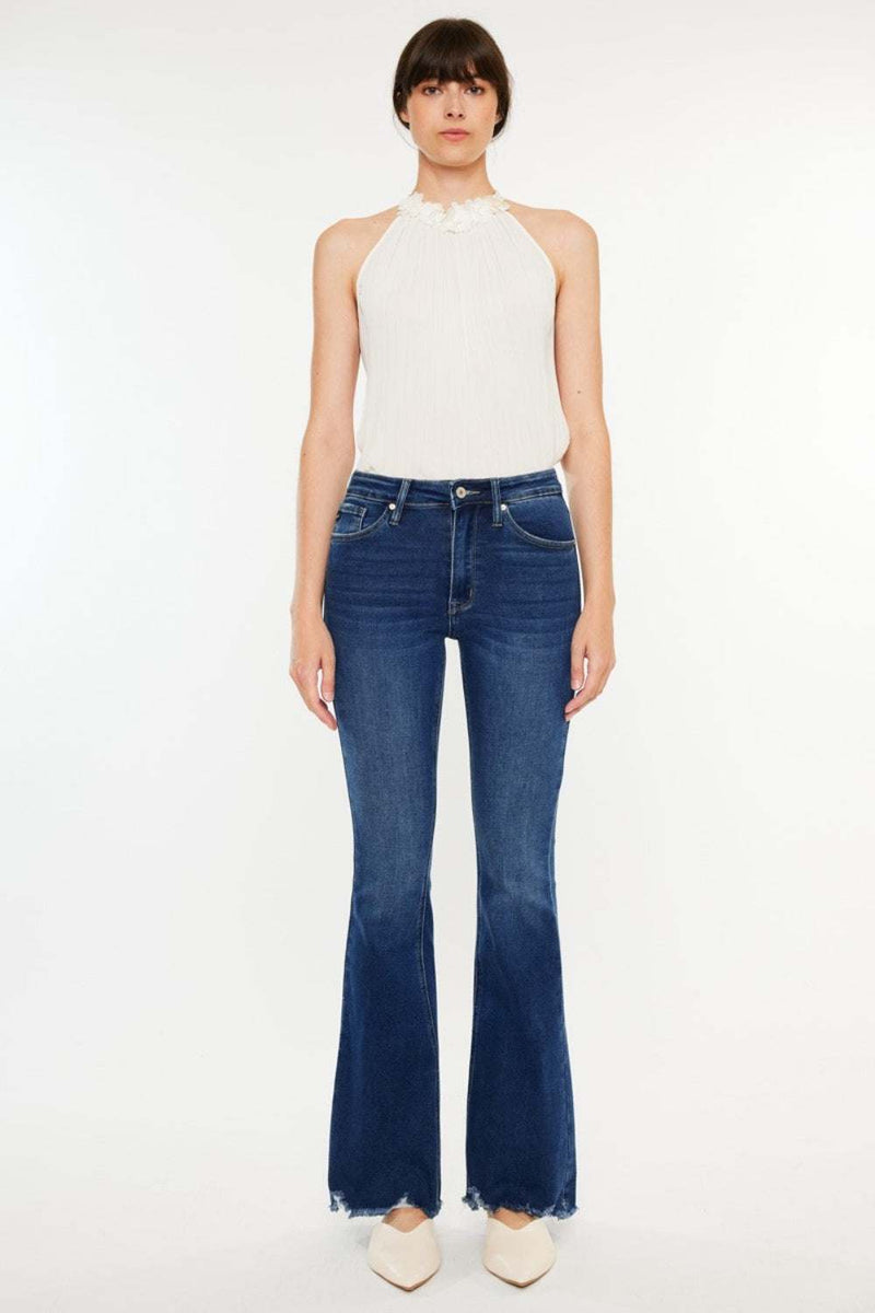 Kancan Cat's Whiskers Raw Hem Flare JeansAdd a unique touch to your denim collection with our Kancan Cat's Whiskers Raw Hem Flare Jeans. These jeans feature a flattering flare silhouette that elongates yourBottomsTrendsiKlondike Creek Unique BoutiqueWhiskers Raw Hem Flare Jeans