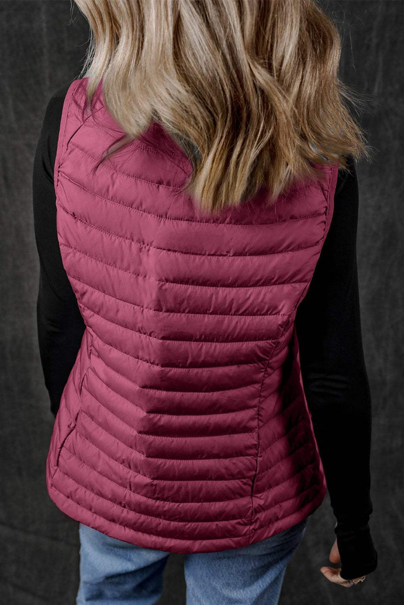 Black Plush Collared Quilted Zipped Puffer VestIntroducing our Black Plush Collared Quilted Zipped Puffer Vest - the perfect blend of comfort and chic! Designed for those who love to stay warm without compromisinOuterwear/VestsKlondike Creek Unique BoutiqueKlondike Creek Unique BoutiqueBlack Plush Collared Quilted Zipped Puffer Vest