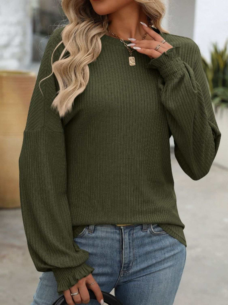 Mandy Ribbed Round Neck Long Sleeve T-ShirtFeatures: Basic style
Sheer: Opaque
Stretch: Highly stretchy
Material composition: 65% rayon, 35% polyester
Care instructions: Machine wash cold. Tumble dry low.
ImpAll TopsTrendsiKlondike Creek Unique BoutiqueMandy Ribbed Round Neck Long Sleeve
