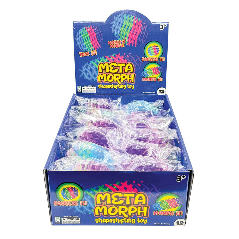 META MORPH SHAPE SHIFTING TOY   12/DSPToss it, squeeze it, morph it, bounce it! These shape shifting toys are perfect for relieving stress in children and adults. Also works great as a hand strengtheningGeddesKlondike Creek Unique BoutiqueMETA MORPH SHAPE SHIFTING TOY 12/DSP