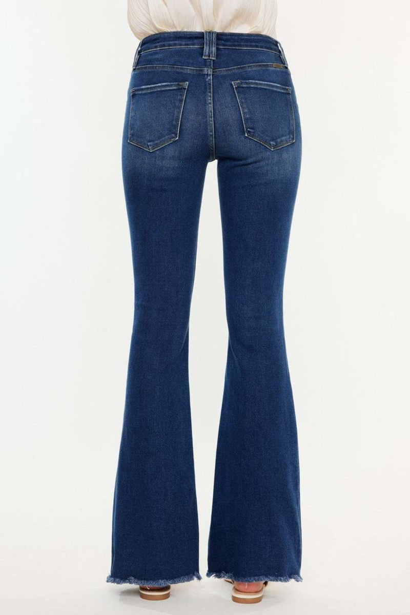 Kancan Cat's Whiskers Raw Hem Flare JeansAdd a unique touch to your denim collection with our Kancan Cat's Whiskers Raw Hem Flare Jeans. These jeans feature a flattering flare silhouette that elongates yourBottomsTrendsiKlondike Creek Unique BoutiqueWhiskers Raw Hem Flare Jeans