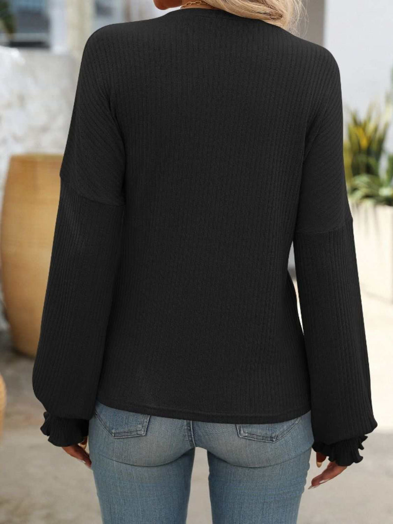 Mandy Ribbed Round Neck Long Sleeve T-ShirtFeatures: Basic style
Sheer: Opaque
Stretch: Highly stretchy
Material composition: 65% rayon, 35% polyester
Care instructions: Machine wash cold. Tumble dry low.
ImpAll TopsTrendsiKlondike Creek Unique BoutiqueMandy Ribbed Round Neck Long Sleeve