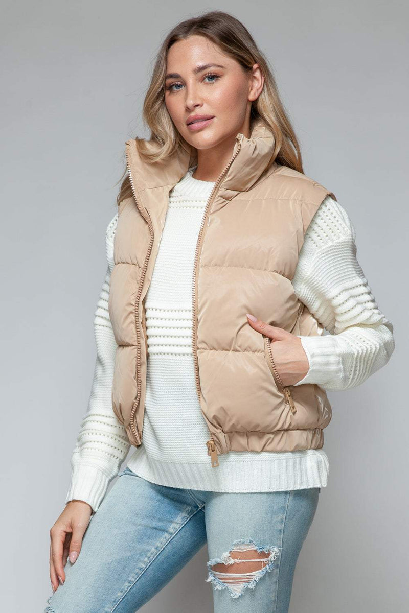 Snobbish Fine Fur Lining Quilted VestThe fine fur lining quilted vest is a stylish and cozy outerwear option for cooler weather. The quilted design adds a touch of texture, while the fur lining providesOuterwareTrendsiKlondike Creek Unique BoutiqueSnobbish Fine Fur Lining Quilted Vest