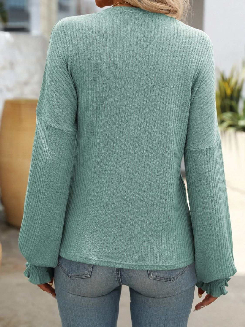 Mandy Ribbed Round Neck Long Sleeve T-ShirtFeatures: Basic style
Sheer: Opaque
Stretch: Highly stretchy
Material composition: 65% rayon, 35% polyester
Care instructions: Machine wash cold. Tumble dry low.
ImpAll TopsTrendsiKlondike Creek Unique BoutiqueMandy Ribbed Round Neck Long Sleeve