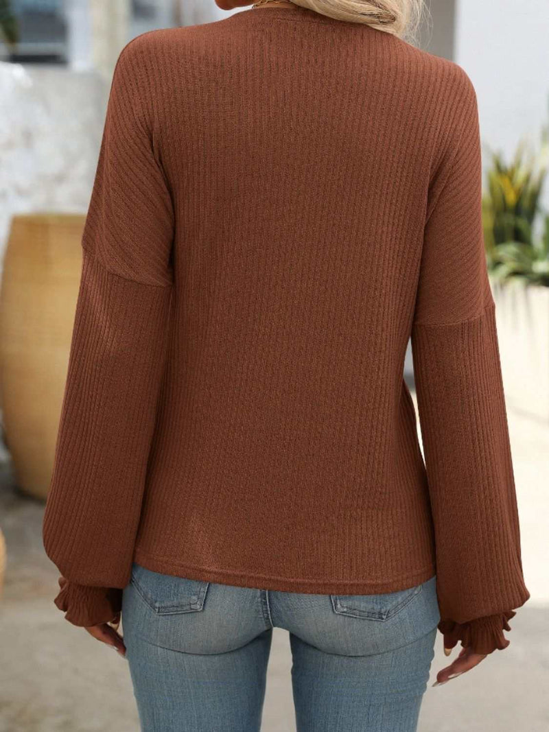 Mandy Ribbed Round Neck Long Sleeve T-ShirtFeatures: Basic style
Sheer: Opaque
Stretch: Highly stretchy
Material composition: 65% rayon, 35% polyester
Care instructions: Machine wash cold. Tumble dry low.
ImpAll TopsTrendsiKlondike Creek Unique BoutiqueMandy Ribbed Round Neck Long Sleeve