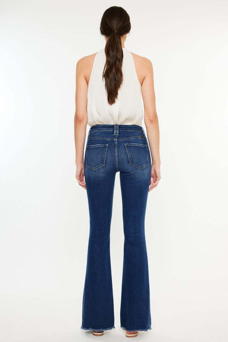 Kancan Cat's Whiskers Raw Hem Flare JeansAdd a unique touch to your denim collection with our Kancan Cat's Whiskers Raw Hem Flare Jeans. These jeans feature a flattering flare silhouette that elongates yourBottomsTrendsiKlondike Creek Unique BoutiqueWhiskers Raw Hem Flare Jeans