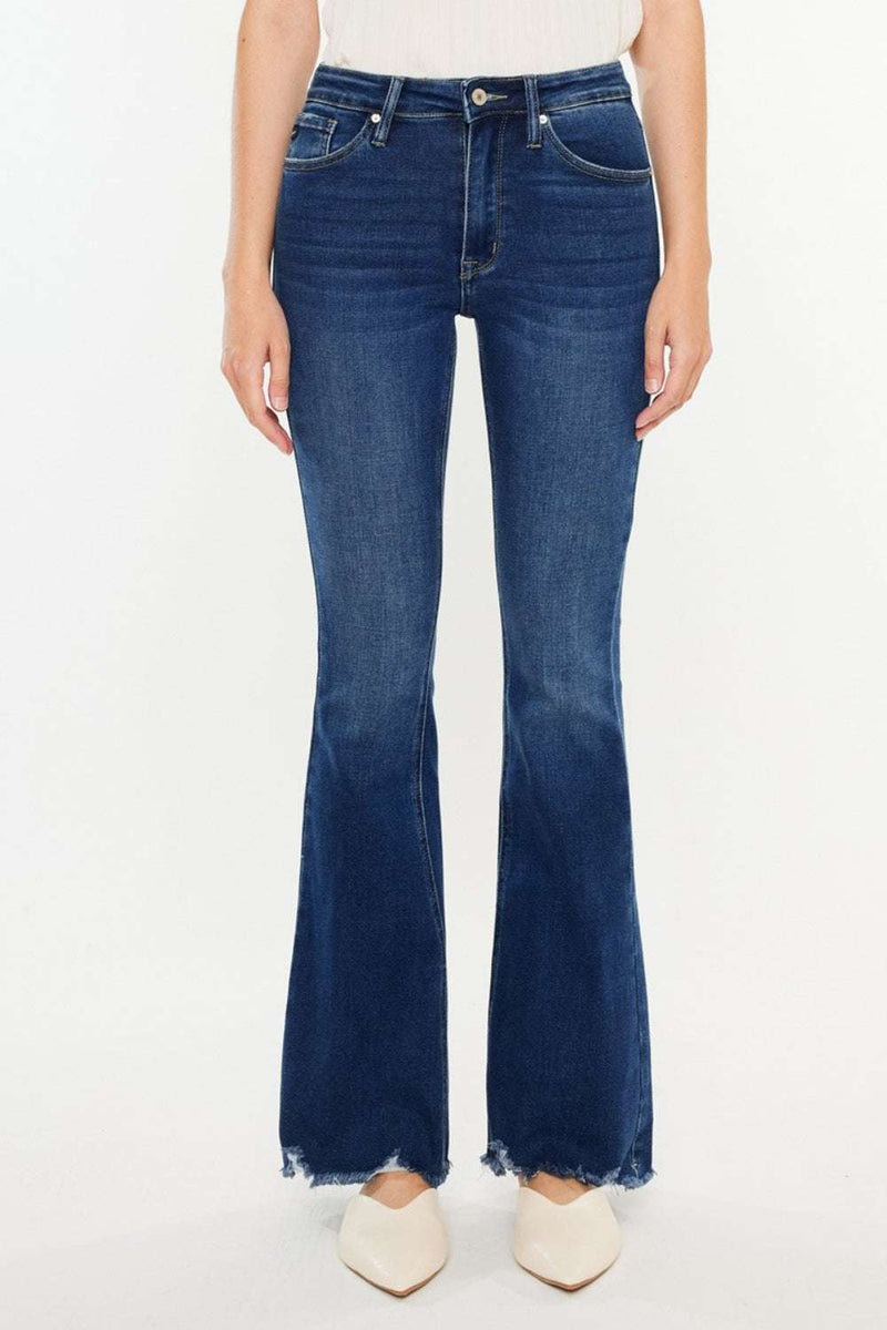 Kancan Cat's Whiskers Raw Hem Flare JeansAdd a unique touch to your denim collection with our Kancan Cat's Whiskers Raw Hem Flare Jeans. These jeans feature a flattering flare silhouette that elongates yourBottomsTrendsiKlondike Creek Unique BoutiqueWhiskers Raw Hem Flare Jeans