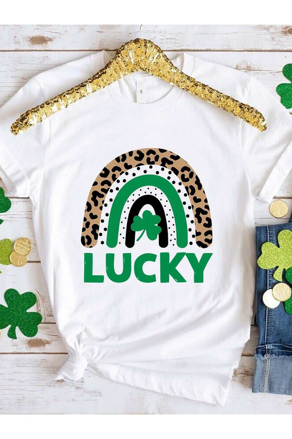 LUCKY Round Neck Short Sleeve T-ShirtFeatures: Basic style
Sheer: Opaque
Stretch: Slightly stretchy
Material composition: 100% Polyester
Care instructions: Machine wash cold. Tumble dry low.
Imported
PrShirts & TopsTrendsiKlondike Creek Unique BoutiqueLUCKY Round Neck Short Sleeve
