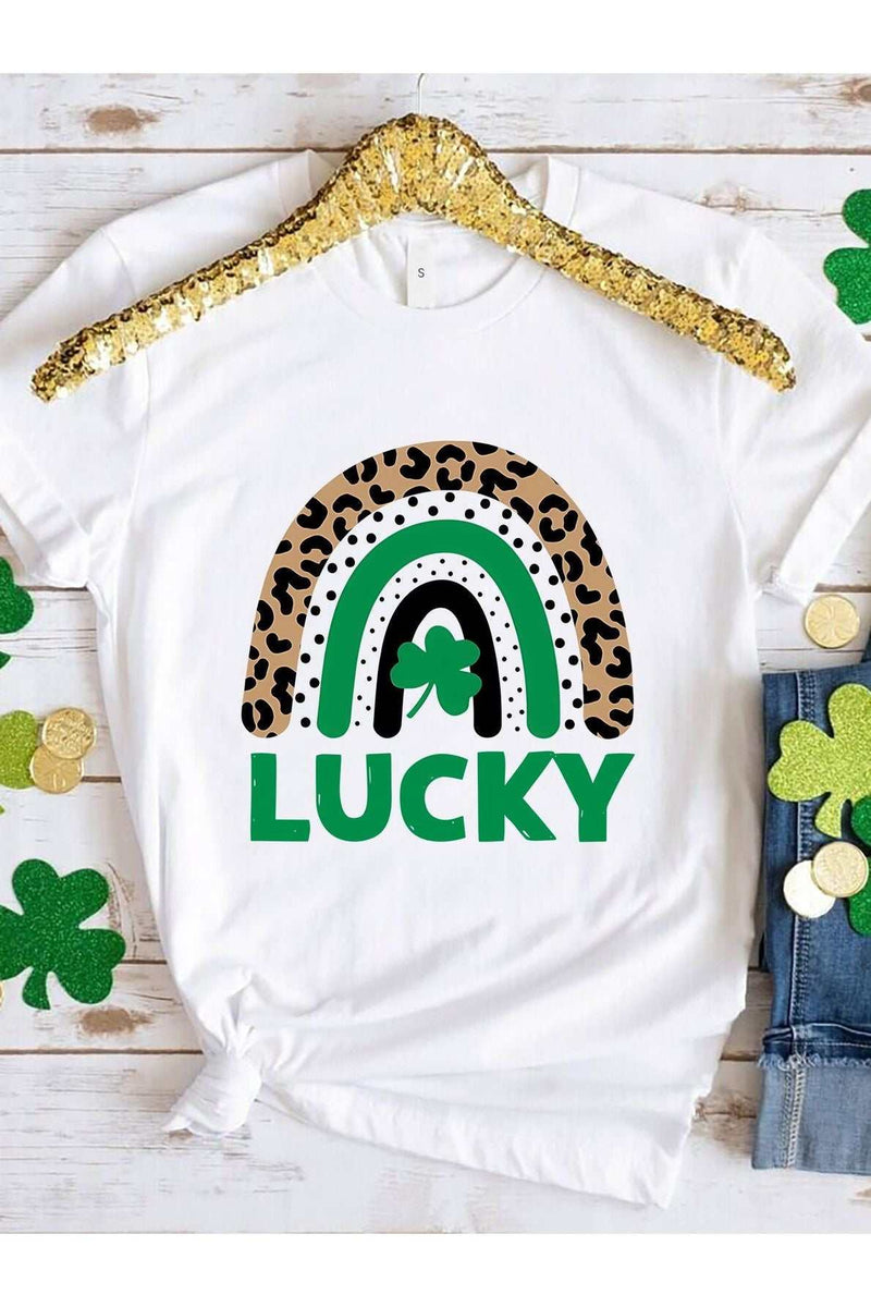 LUCKY Round Neck Short Sleeve T-ShirtFeatures: Basic style
Sheer: Opaque
Stretch: Slightly stretchy
Material composition: 100% Polyester
Care instructions: Machine wash cold. Tumble dry low.
Imported
PrShirts & TopsTrendsiKlondike Creek Unique BoutiqueLUCKY Round Neck Short Sleeve