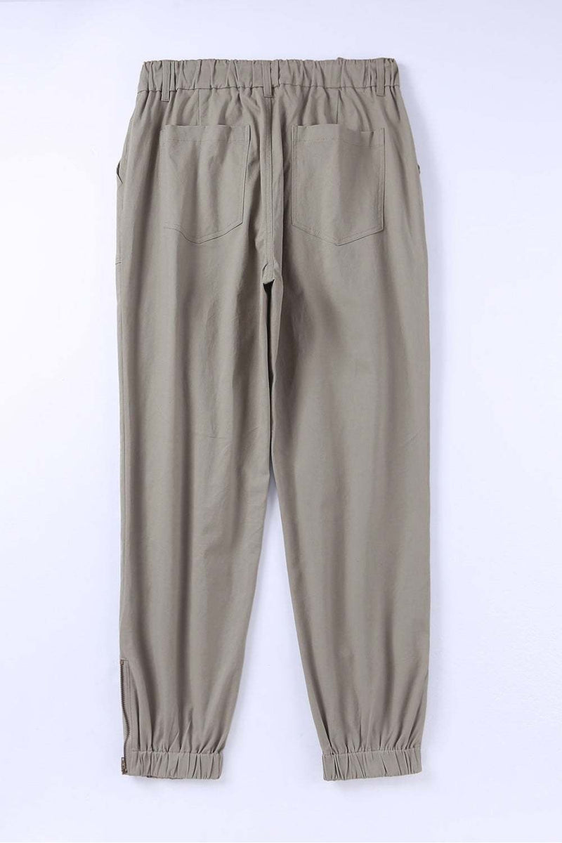 Drawstring Side Zip JoggersFeatures: Pocketed, Drawstring
Sheer: Opaque
Material composition: 95% polyester, 5% elastane
Care instructions: Machine wash cold. Tumble dry low.
Imported
Product BottomsTrendsiKlondike Creek Unique BoutiqueDrawstring Side Zip Joggers
