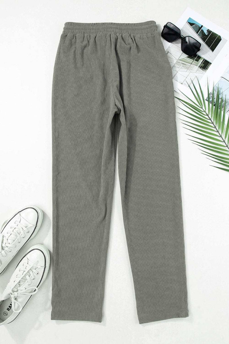 Drawstring Straight Pants with PocketsFeatures: Drawstring
Sheer: Opaque
Material composition: 100% polyester
Care instructions: Machine wash cold. Tumble dry low.
Imported
Product measurements:S:Waist 2BottomsTrendsiKlondike Creek Unique BoutiqueDrawstring Straight Pants