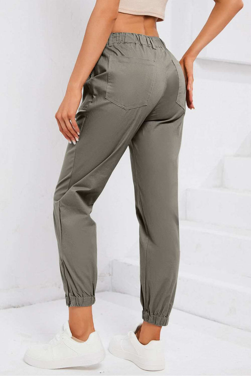 Drawstring Side Zip JoggersFeatures: Pocketed, Drawstring
Sheer: Opaque
Material composition: 95% polyester, 5% elastane
Care instructions: Machine wash cold. Tumble dry low.
Imported
Product BottomsTrendsiKlondike Creek Unique BoutiqueDrawstring Side Zip Joggers