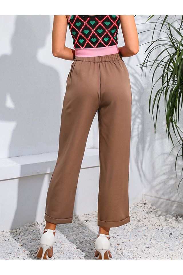 Cropped Straight Leg PantsPattern type: Solid
Style: Fashion
Features: Pocketed
Length: Capris
Material composition: 100% polyurethane
Care instructions: Machine wash. Do not dry clean.
ImporBottomsTrendsiKlondike Creek Unique BoutiqueCropped Straight Leg Pants