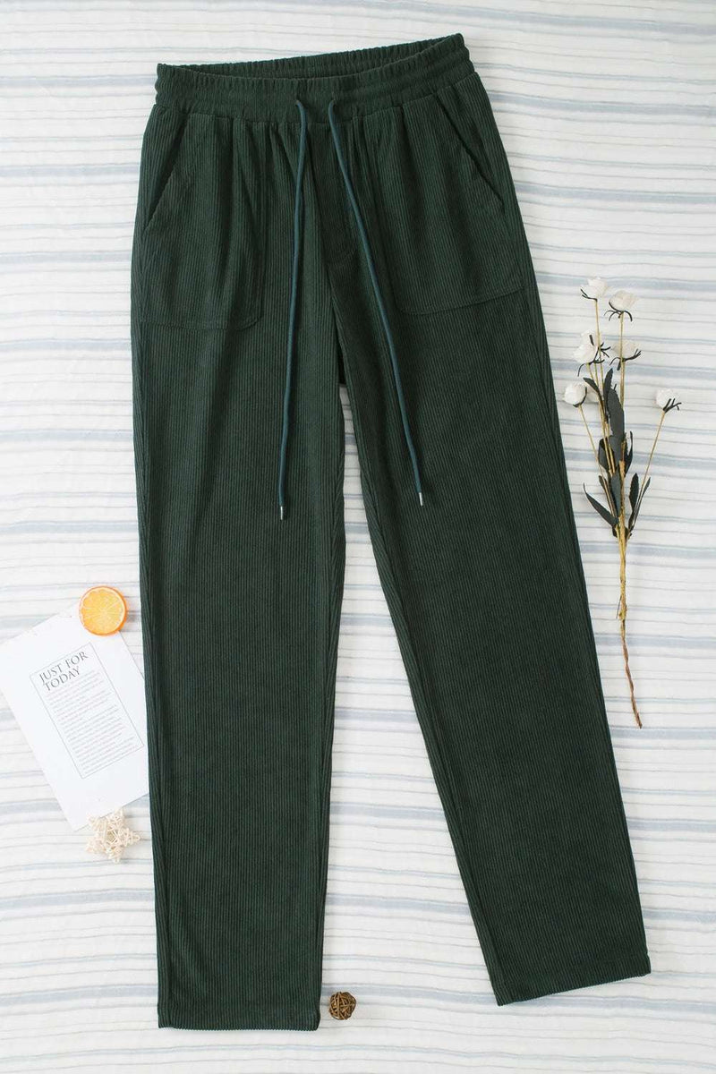 Drawstring Straight Pants with PocketsFeatures: Drawstring
Sheer: Opaque
Material composition: 100% polyester
Care instructions: Machine wash cold. Tumble dry low.
Imported
Product measurements:S:Waist 2BottomsTrendsiKlondike Creek Unique BoutiqueDrawstring Straight Pants