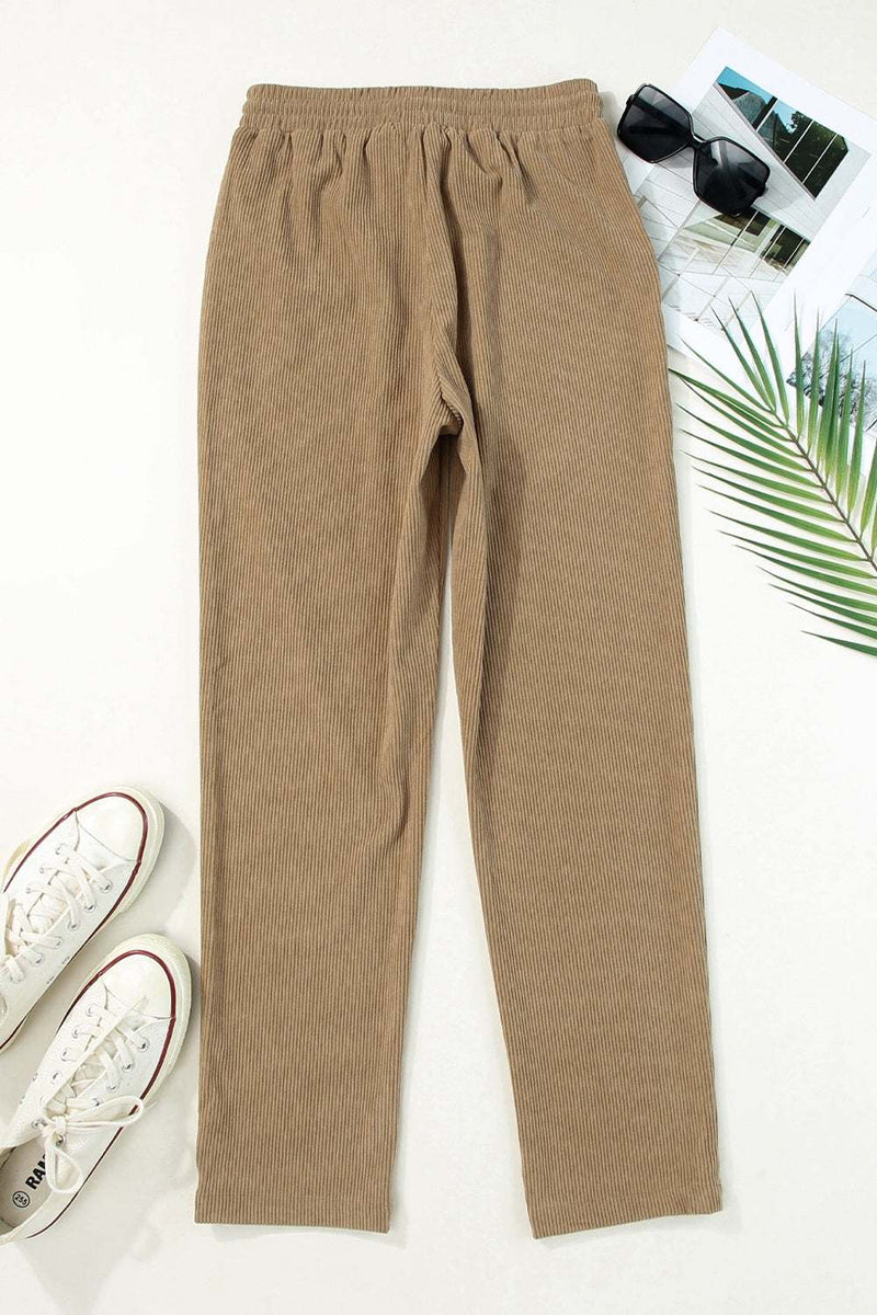 Drawstring Straight Pants with PocketsFeatures: Drawstring
Sheer: Opaque
Material composition: 100% polyester
Care instructions: Machine wash cold. Tumble dry low.
Imported
Product measurements:S:Waist 2BottomsTrendsiKlondike Creek Unique BoutiqueDrawstring Straight Pants