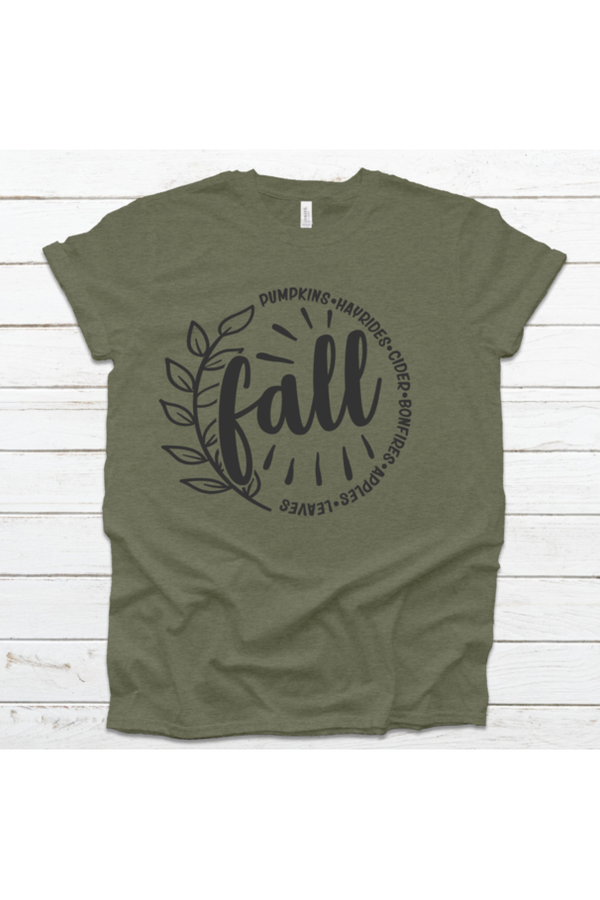 Bella Canvas Fall TeeWe Love our Bella Canvas Tees and this is no exception...Very soft feel and a nice weight for any season. Wear with your favorite flannel or jacket or by its self. 
All TopsKlondike Creek Unique BoutiqueKlondike Creek Unique BoutiqueBella Canvas Fall Tee