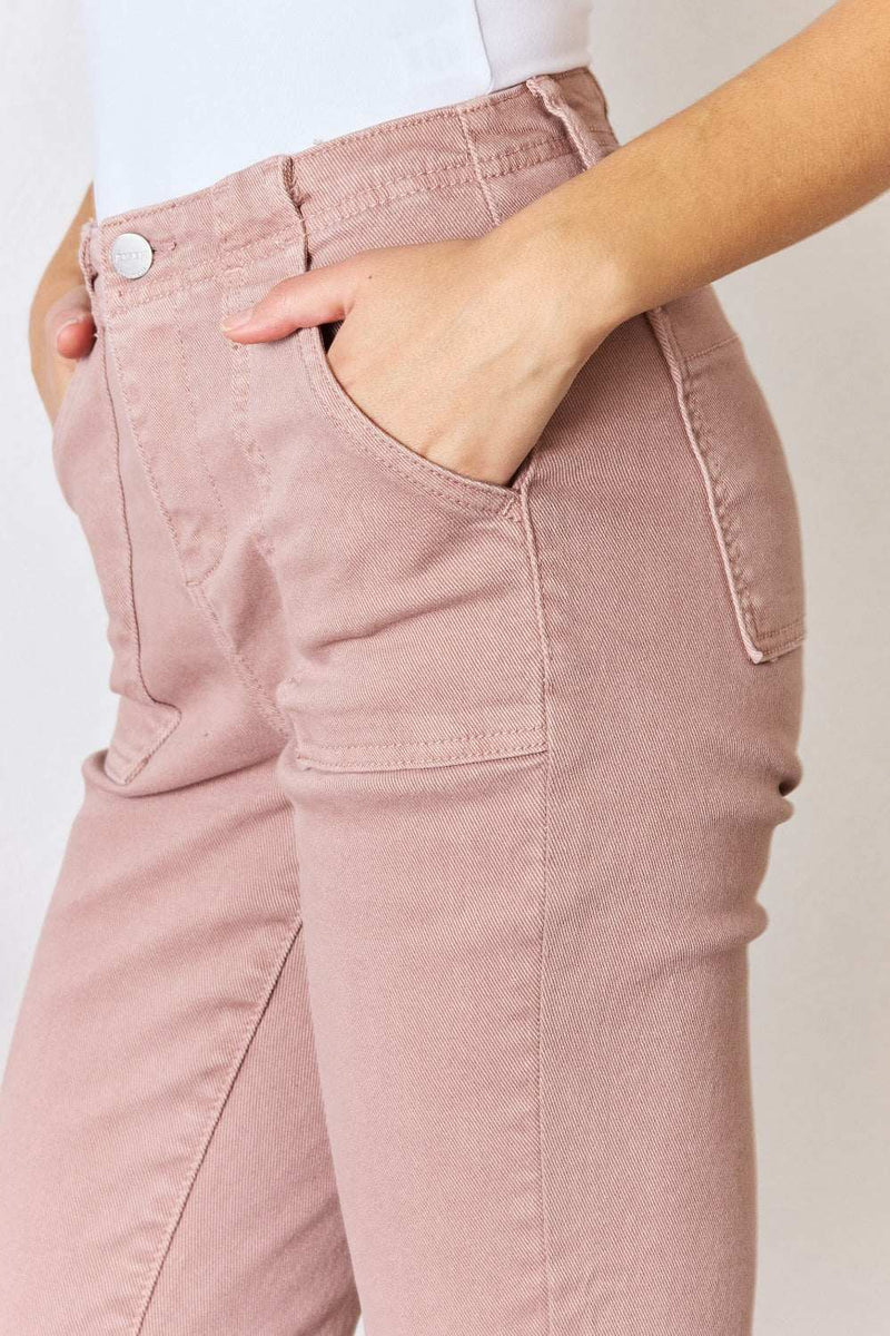 RISEN Full Size High Rise Ankle Flare JeansElevate your wardrobe with these statement jeans crafted for modern style and versatility. The high-rise design offers a flattering silhouette, while the ankle flareBottomsTrendsiKlondike Creek Unique BoutiqueRISEN Full Size High Rise Ankle Flare Jeans