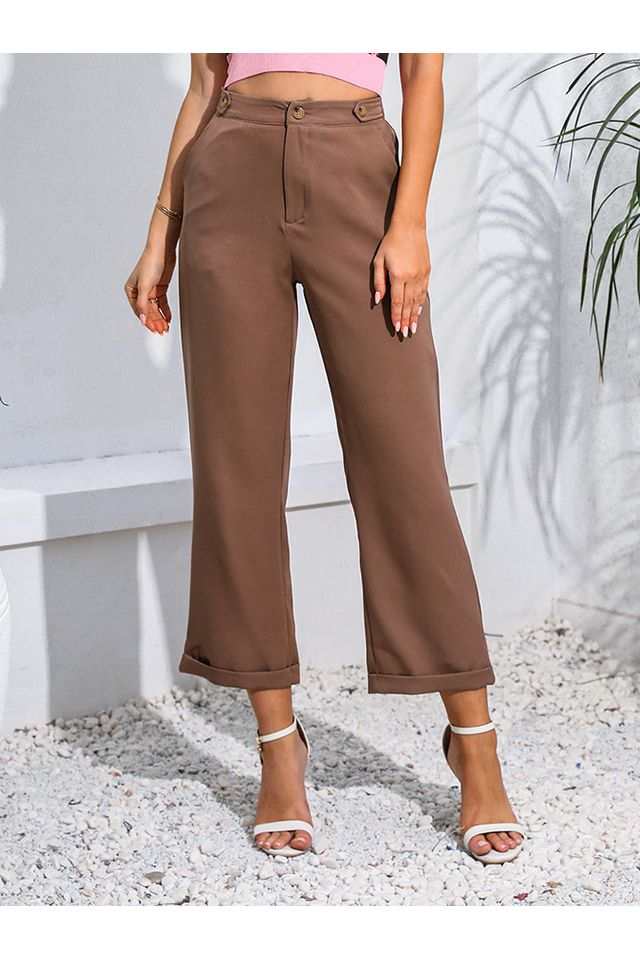 Cropped Straight Leg PantsPattern type: Solid
Style: Fashion
Features: Pocketed
Length: Capris
Material composition: 100% polyurethane
Care instructions: Machine wash. Do not dry clean.
ImporBottomsTrendsiKlondike Creek Unique BoutiqueCropped Straight Leg Pants