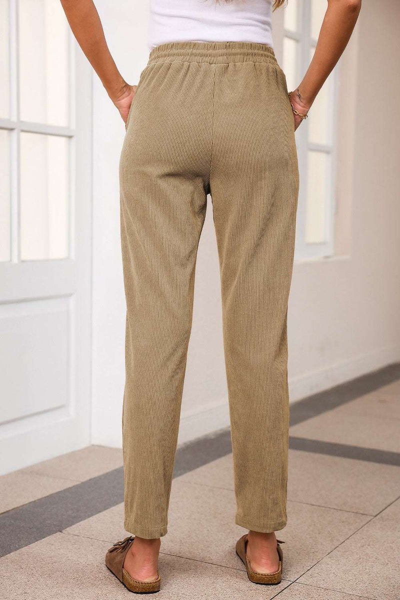 Drawstring Straight Pants with PocketsFeatures: Drawstring
Sheer: Opaque
Material composition: 100% polyester
Care instructions: Machine wash cold. Tumble dry low.
Imported
Product measurements:S:Waist 2BottomsTrendsiKlondike Creek Unique BoutiqueDrawstring Straight Pants