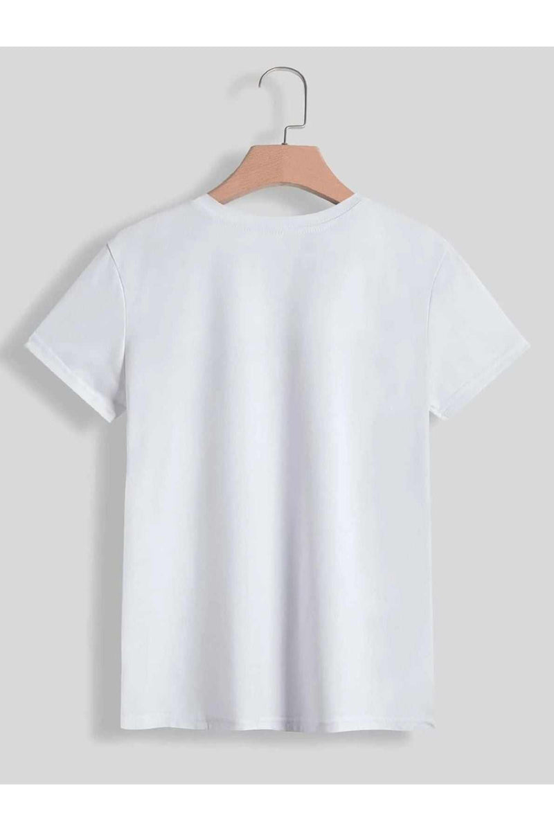 LUCKY Round Neck Short Sleeve T-ShirtFeatures: Basic style
Sheer: Opaque
Stretch: Slightly stretchy
Material composition: 100% Polyester
Care instructions: Machine wash cold. Tumble dry low.
Imported
PrShirts & TopsTrendsiKlondike Creek Unique BoutiqueLUCKY Round Neck Short Sleeve